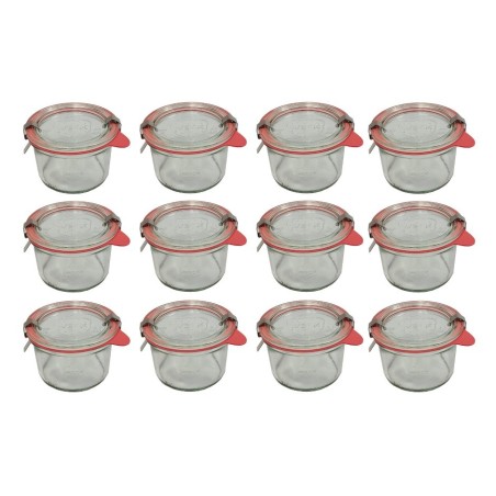 Słoiki WECK 12szt / szkl. wieko,gumka, bl słoik 200ml MOLD