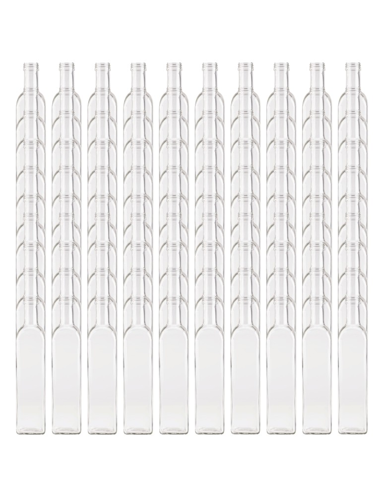 Szklane butelki na alkohol - galoniki - Butelki 500 ml maraski kwadratowe soki na oliwę fi31 100szt BEZ NAKRETEK - product MODO24.PL 2