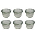 Słoiki WECK 6szt / szklane wieko słoik 200ml MOLD