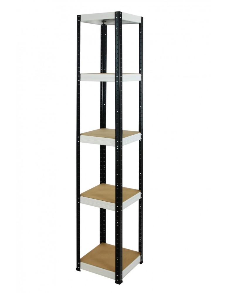 Helios Color Kwadrat - Regał metalowy Helios Color 180x30x30_5 - 175kg / na półkę, kolor: niebiesko-biały - product MODO24.PL 5