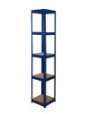 Regał metalowy Helios Color 180x35x35_5 - 175kg / na półkę, kolor: niebiesko-biały