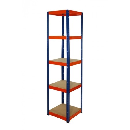 Regał metalowy Helios Color 180x45x45_5 - 175kg / na półkę, kolor: niebiesko-biały