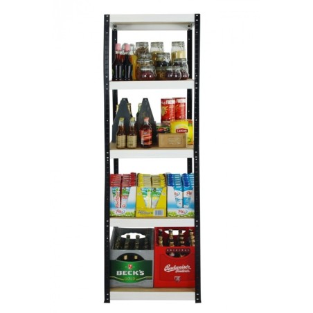 Regał metalowy Helios Color 180x50x50_5 - 175kg / na półkę, kolor: niebiesko-biały