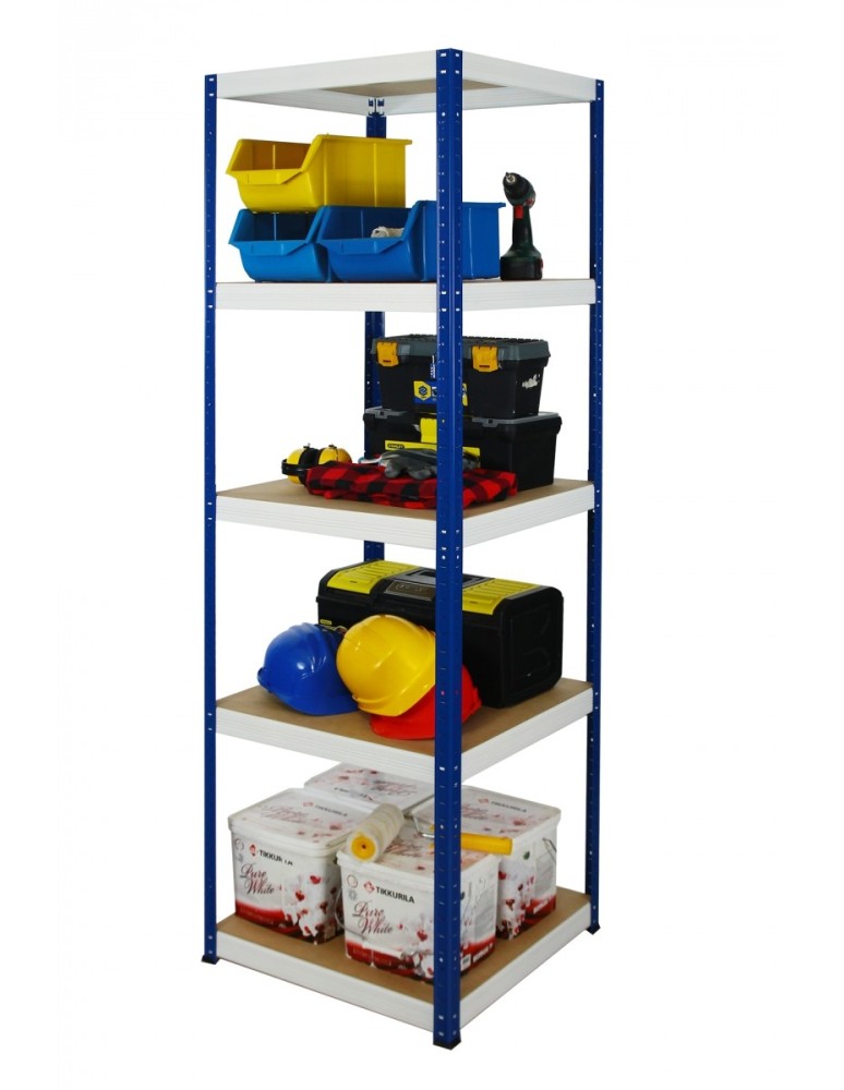 Helios Color Kwadrat - Regał metalowy Helios Color 180x50x50_5 - 175kg / na półkę, kolor: niebiesko-biały - product MODO24.PL 4
