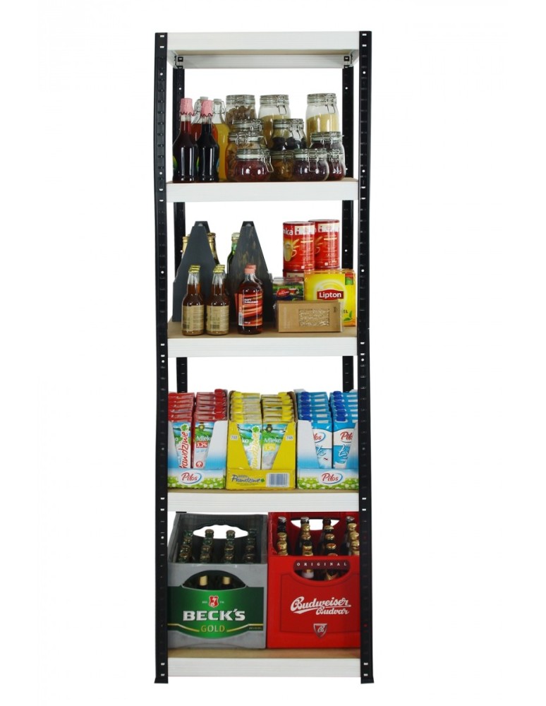 Helios Color Kwadrat - Regał metalowy Helios Color 180x60x60_5 - 175kg / na półkę, kolor: niebiesko-biały - product MODO24.PL 3