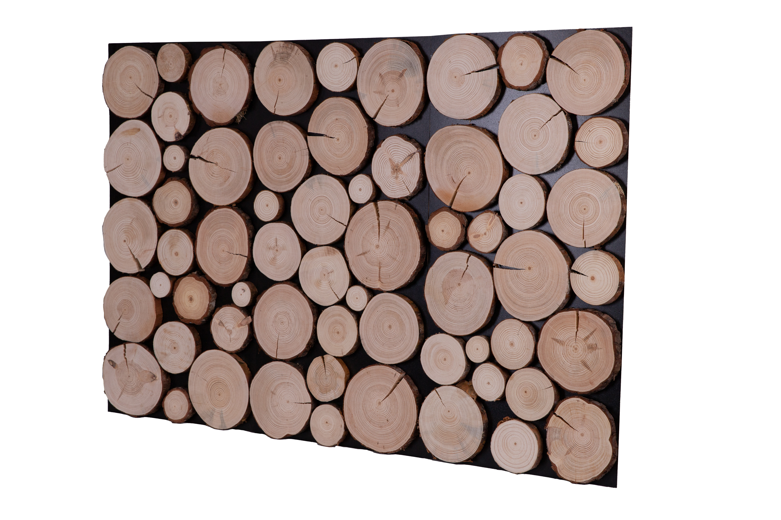 drewniane panele ścienne z plastrami drewna na płycie mdf
